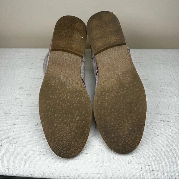 Indigo Rd Boots Womens 8.5 M Alabama Velvet Ankle Booties Lace Up Flats Brown - Picture 6 of 7